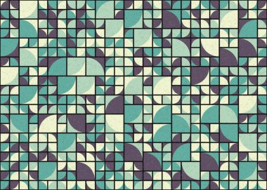 Soyut Geometrik Desen üretken hesaplama sanatı çizimi