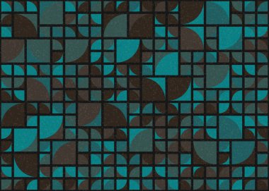 Soyut Geometrik Desen üretken hesaplama sanatı çizimi