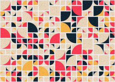 Soyut Geometrik Desen üretken hesaplama sanatı çizimi