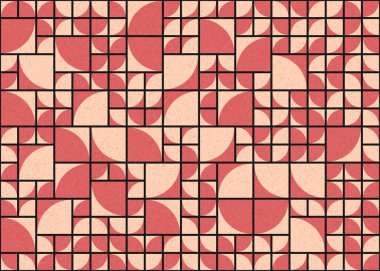 Soyut Geometrik Desen üretken hesaplama sanatı çizimi