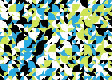 Soyut Geometrik Desen üretken hesaplama sanatı çizimi