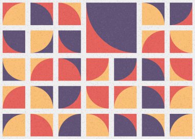 Soyut Geometrik Desen üretken hesaplama sanatı çizimi