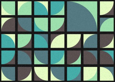 Soyut Geometrik Desen üretken hesaplama sanatı çizimi