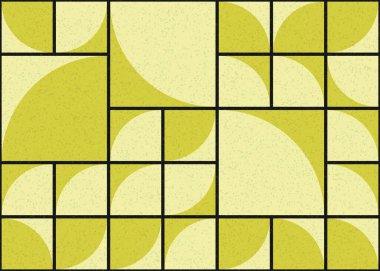 Soyut Geometrik Desen üretken hesaplama sanatı çizimi