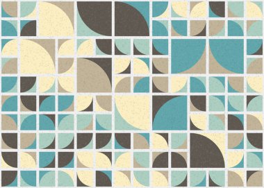 Soyut Geometrik Desen üretken hesaplama sanatı çizimi