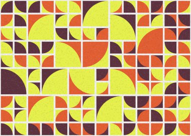 Soyut Geometrik Desen üretken hesaplama sanatı çizimi