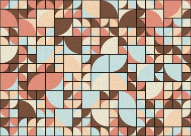 Soyut Geometrik Desen üretken hesaplama sanatı çizimi