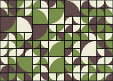 Soyut Geometrik Desen üretken hesaplama sanatı çizimi