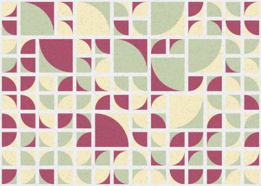 Soyut Geometrik Desen üretken hesaplama sanatı çizimi