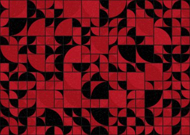 Soyut Geometrik Desen üretken hesaplama sanatı çizimi