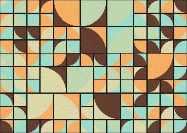 Soyut Geometrik Desen üretken hesaplama sanatı çizimi