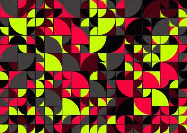 Soyut Geometrik Desen üretken hesaplama sanatı çizimi