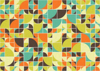 Soyut Geometrik Desen üretken hesaplama sanatı çizimi