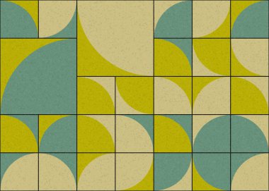 Soyut Geometrik Desen üretken hesaplama sanatı çizimi