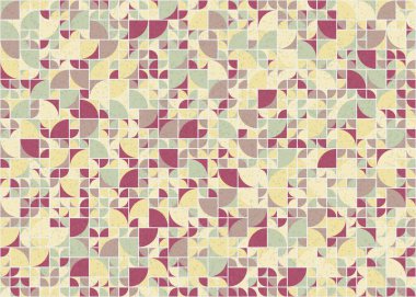 Soyut Geometrik Desen üretken hesaplama sanatı çizimi