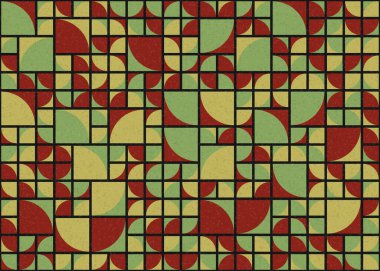 Soyut Geometrik Desen üretken hesaplama sanatı çizimi