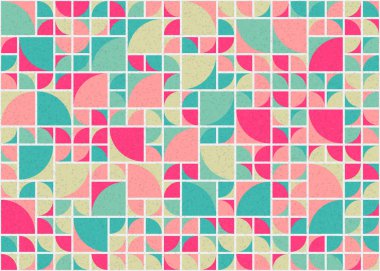 Soyut Geometrik Desen üretken hesaplama sanatı çizimi