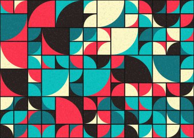 Soyut Geometrik Desen üretken hesaplama sanatı çizimi