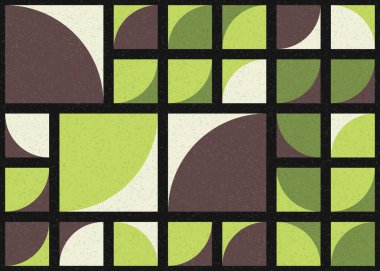 Soyut Geometrik Desen üretken hesaplama sanatı çizimi