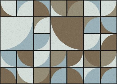 Soyut Geometrik Desen üretken hesaplama sanatı çizimi