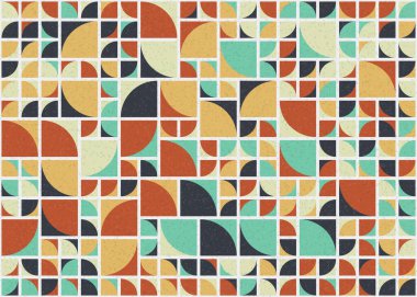 Soyut Geometrik Desen üretken hesaplama sanatı çizimi