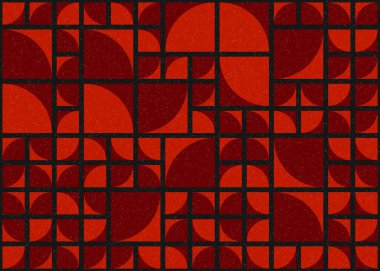 Soyut Geometrik Desen üretken hesaplama sanatı çizimi