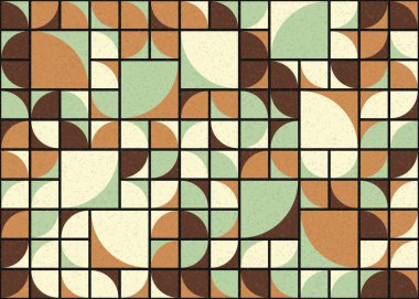 Soyut Geometrik Desen üretken hesaplama sanatı çizimi