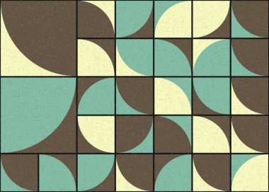 Soyut Geometrik Desen üretken hesaplama sanatı çizimi