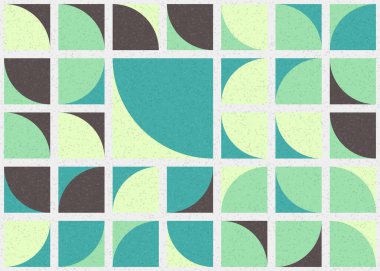 Soyut Geometrik Desen üretken hesaplama sanatı çizimi