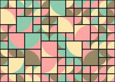 Soyut Geometrik Desen üretken hesaplama sanatı çizimi