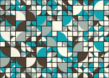 Soyut Geometrik Desen üretken hesaplama sanatı çizimi