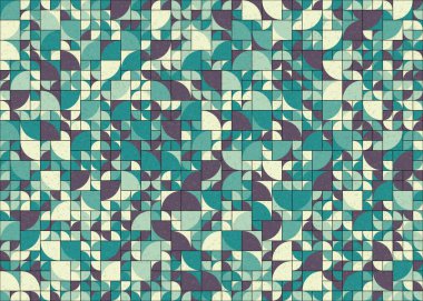 Soyut Geometrik Desen üretken hesaplama sanatı çizimi