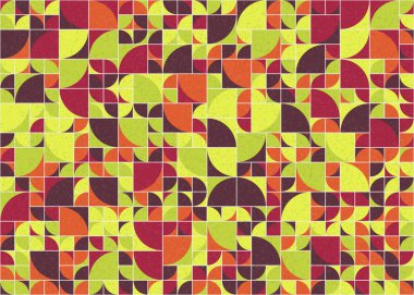 Soyut Geometrik Desen üretken hesaplama sanatı çizimi