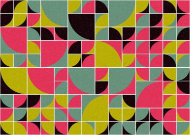 Soyut Geometrik Desen üretken hesaplama sanatı çizimi