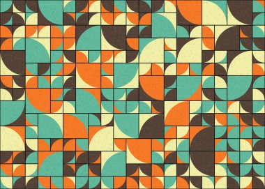 Soyut Geometrik Desen üretken hesaplama sanatı çizimi