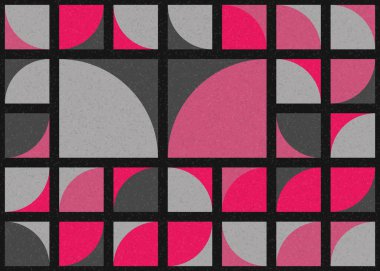 Soyut Geometrik Desen üretken hesaplama sanatı çizimi