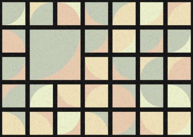 Soyut Geometrik Desen üretken hesaplama sanatı çizimi