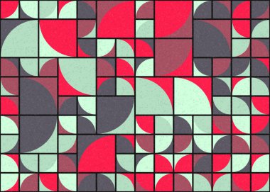 Soyut Geometrik Desen üretken hesaplama sanatı çizimi