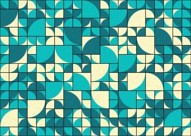 Soyut Geometrik Desen üretken hesaplama sanatı çizimi