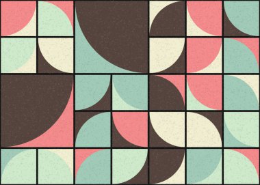 Soyut Geometrik Desen üretken hesaplama sanatı çizimi