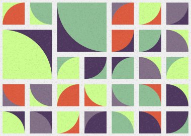 Soyut Geometrik Desen üretken hesaplama sanatı çizimi