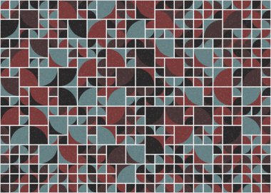 Soyut Geometrik Desen üretken hesaplama sanatı çizimi