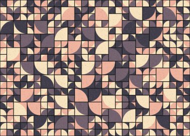 Soyut Geometrik Desen üretken hesaplama sanatı çizimi