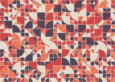 Soyut Geometrik Desen üretken hesaplama sanatı çizimi