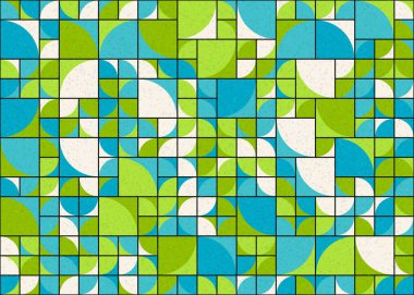 Soyut Geometrik Desen üretken hesaplama sanatı çizimi