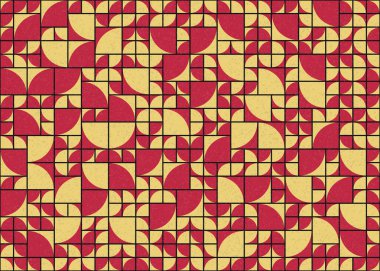 Soyut Geometrik Desen üretken hesaplama sanatı çizimi