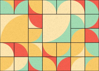 Soyut Geometrik Desen üretken hesaplama sanatı çizimi