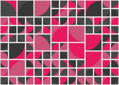 Soyut Geometrik Desen üretken hesaplama sanatı çizimi