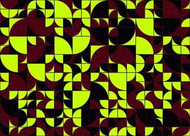 Soyut Geometrik Desen üretken hesaplama sanatı çizimi