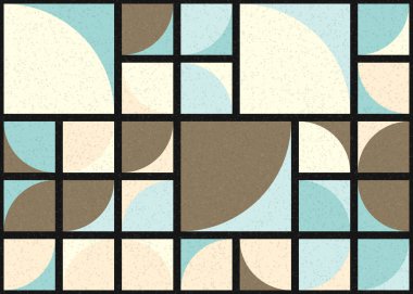 Soyut Geometrik Desen üretken hesaplama sanatı çizimi